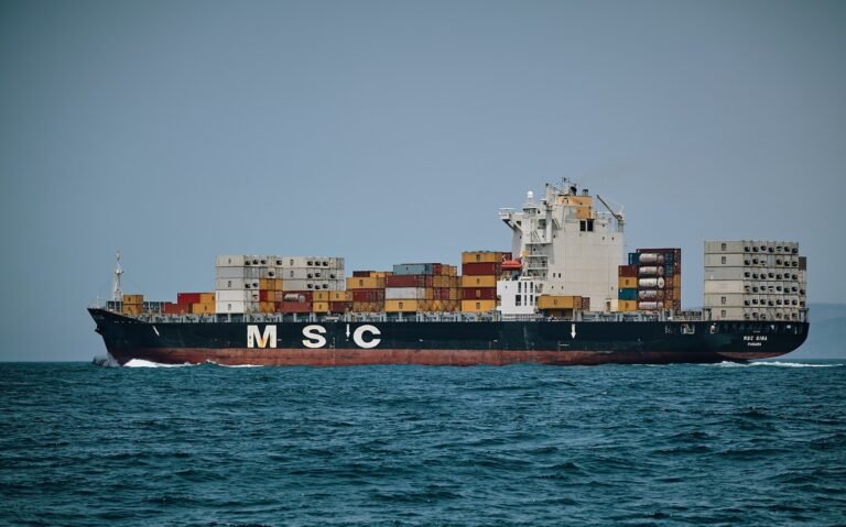 M S C cargo ship sailing