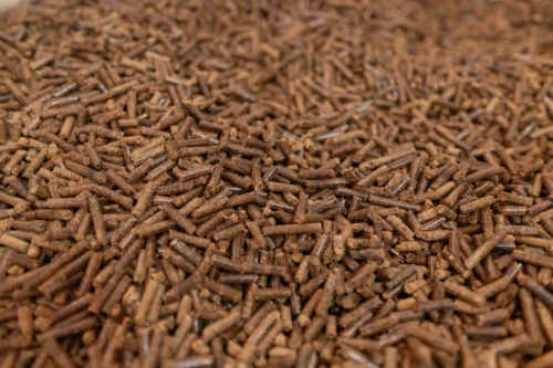 wood pellet product of indonesia especially produced by santomo biomass indonesia has dark brown color that reflected the good quality product